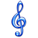 Treble clef free icon